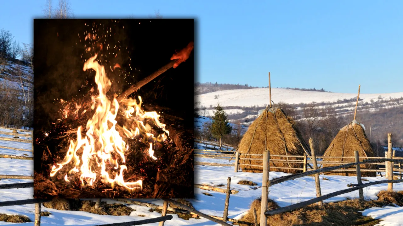 Ritualul neobișnuit respectat de localnicii unei comune din Maramureș. Ce fac de 12 ani pentru a alunga iarna