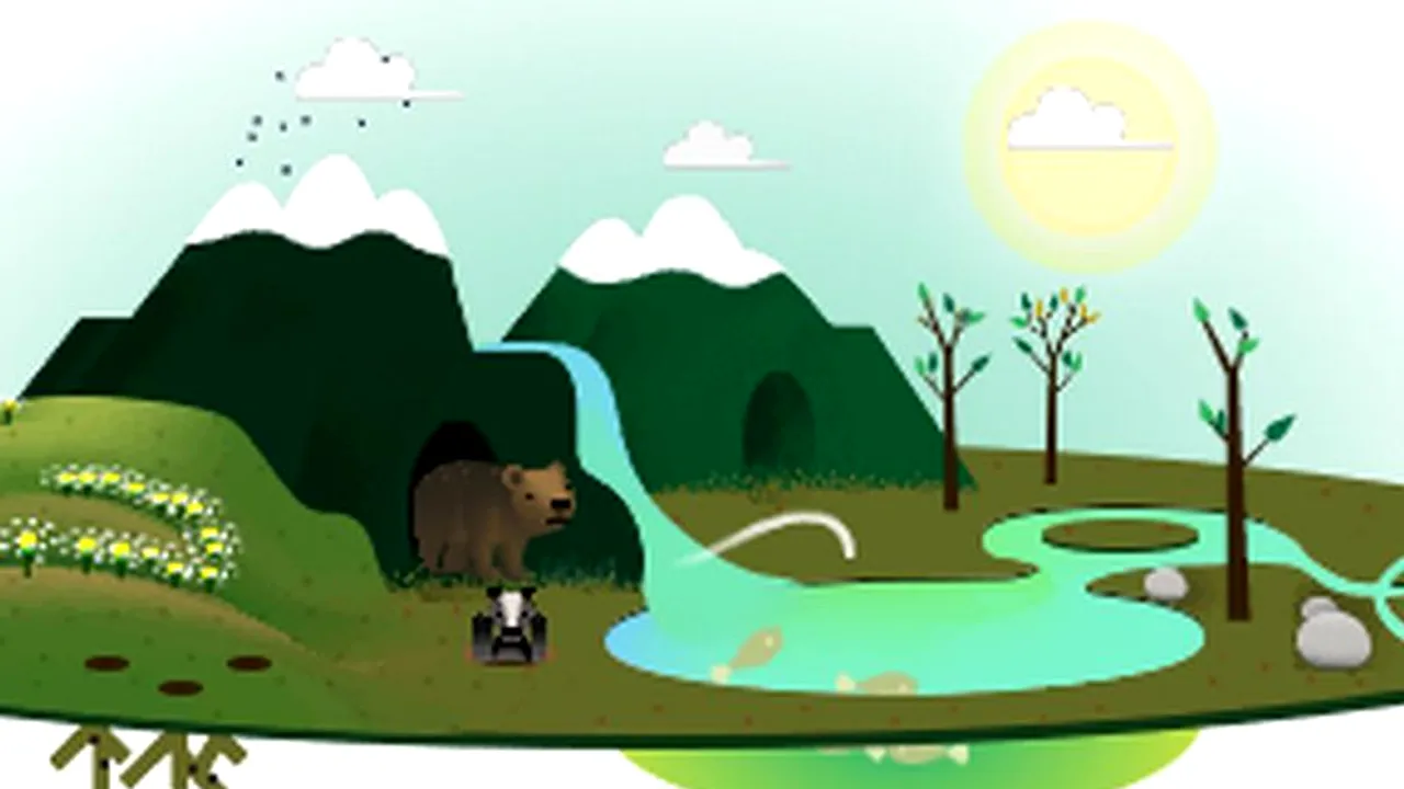 ZIUA PĂMÂNTULUI 2013 Google Doodle. Observă surprizele de ZIUA PĂMÂNTULUI 2013 din logo-ul Google. VIDEO