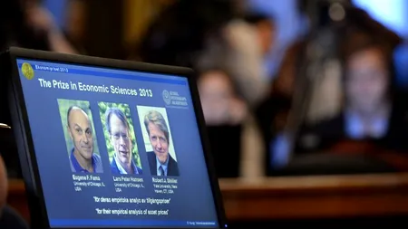 Trei profesori americani au primit Nobelul pentru economie, după studii privind evoluția piețelor