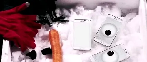 Ce legătură există între trei smartphone-uri și un om de zăpadă