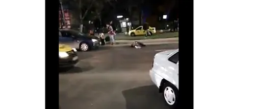 Un pieton care traversa neregulamentar a fost rănit grav în București - VIDEO