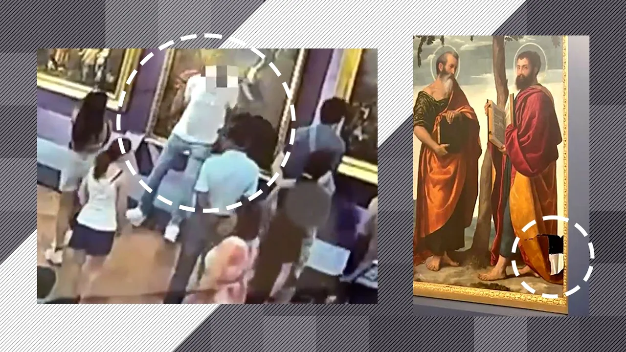 Un vizitator al Galeriei Uffizi din Florenţa a deteriorat o PICTURĂ în ulei în timp ce încerca să îşi facă o poză