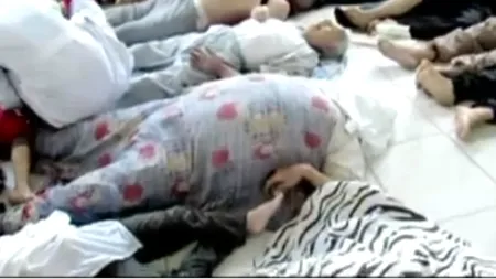 Înregistrări video cu victimele presupusului atac chimic din Siria, difuzate de CNN