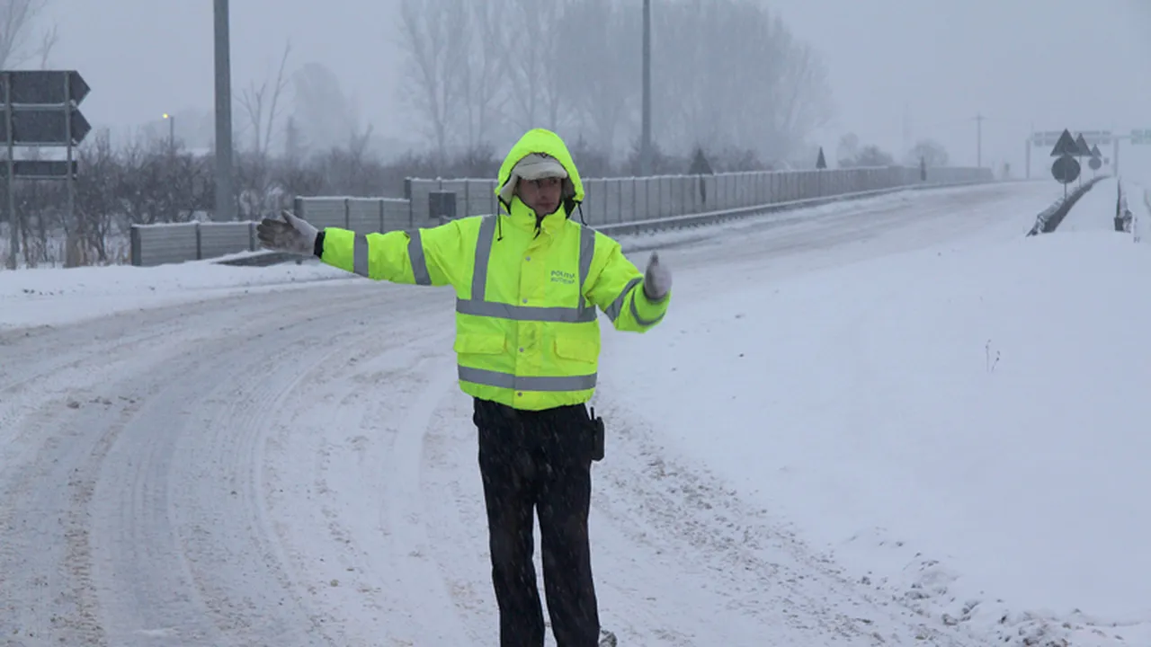 AUTOSTRADA ARAD-TIMIȘOARA rămâne ÎNCHISĂ din cauza ninsorii