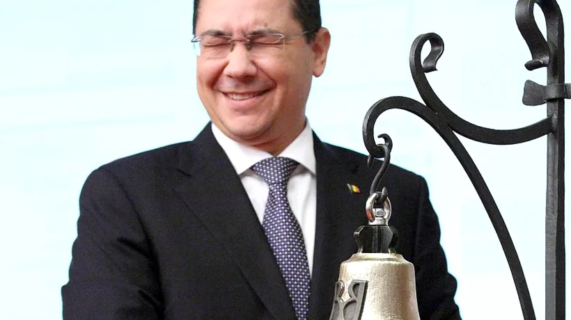 IMAGINEA ZILEI: Candidatul Victor Ponta a sunat clopoțelul la Bursă