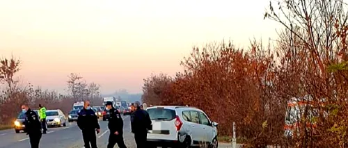 FOTO | Patru persoane au fost rănite într-un accident cu 7 maşini pe DN2, în zona localităţii Coşereni