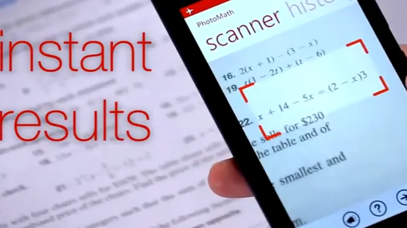 Aplicația de pe telefonul mobil care îți poate rezolva instant tema la matematică 