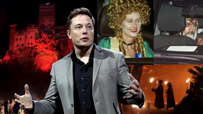 Noi imagini cu invitații de la petrecerea „monstru” organizată de Elon Musk la Bran