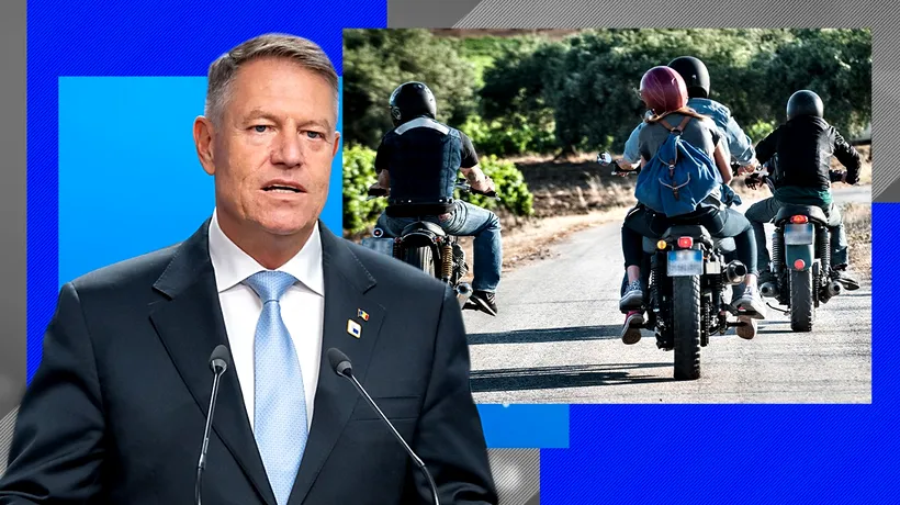 Iohannis a promulgat legea care scutește conducătorii de motociclete să dețină triunghiuri reflectorizante, trusă de prim-ajutor şi extinctor