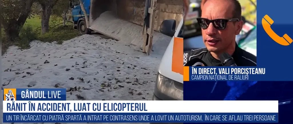 GÂNDUL LIVE. Vali Porcișteanu, campion național la raliuri, despre evitarea accidentelor: Privirea trebuie să fie la drum! Dacă te fură peisajul... - VIDEO