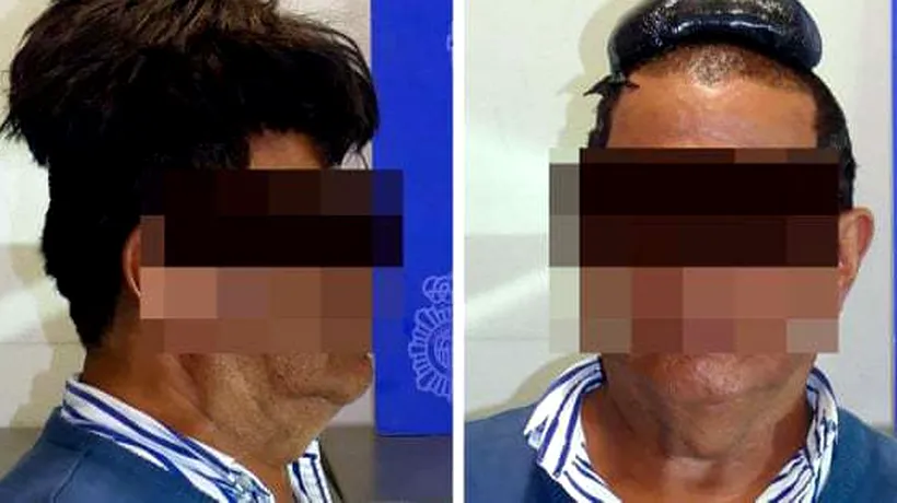 Un bărbat a încercat să introducă cocaină în Spania ascunzând-o sub perucă