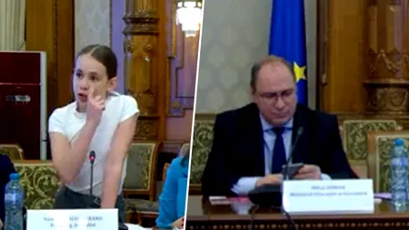 Ministrul Educației, surprins stând pe telefon în timp ce o elevă de clasa a V-a a izbucnit în lacrimi la o dezbatere despre sănătatea mintală