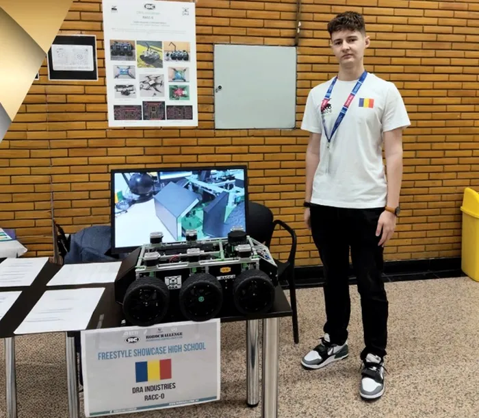 Cătălin Constantinescu, geniul roboticii la numai 17 ani. A luat premiul întâi la nivel internațional pentru o invenție care poate salva vieți