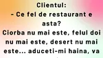 Bancul de duminică | „Ce fel de restaurant este acesta?”