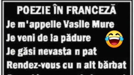 Bancul de duminică | „Je m'appelle Vasile Mure, je veni de la pădure”