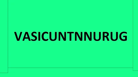 Test de inteligență exclusiv pentru genii | Reorganizați literele din imagine pentru a scrie un singur cuvânt!