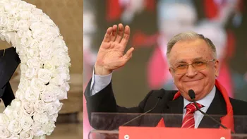 Ce mesaj a notat Nina Iliescu pe coroana de flori de lângă sicriul soțului. Fostul președinte al României va fi înmormântat joi, 7 august 2025