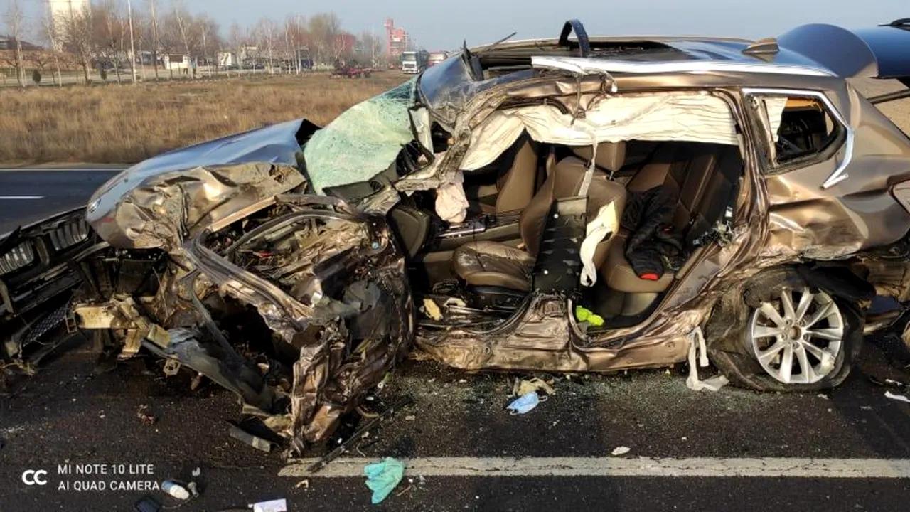 Accident cumplit în Giurgiu. A fost activat codul roșu de intervenție! Două persoane au murit, iar alte opt au fost rănite