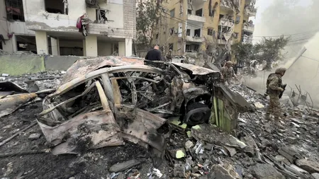 Israelul a bombardat clădiri din BEIRUT, ca ripostă la atacuri cu rachete atribuite grupului Hezbollah