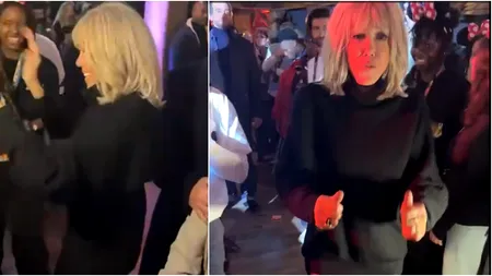 Brigitte Macron încinge ringul de dans de la Disneyland Paris. Prima Doamnă, mai dezinhibată ca niciodată