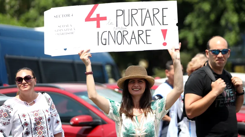 Sindicaliștii din educație anunță un nou protest în Capitală. Ce ar putea opri GREVA dascălilor? ”Totul depinde de Guvernul României