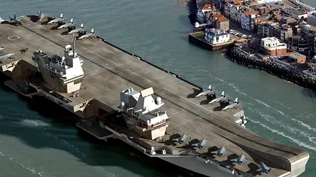 Un portavion britanic nou, care a costat 3,5 mld euro, livrat cu o gravă defecțiune. Ce decizie au luat Forțele navale regale