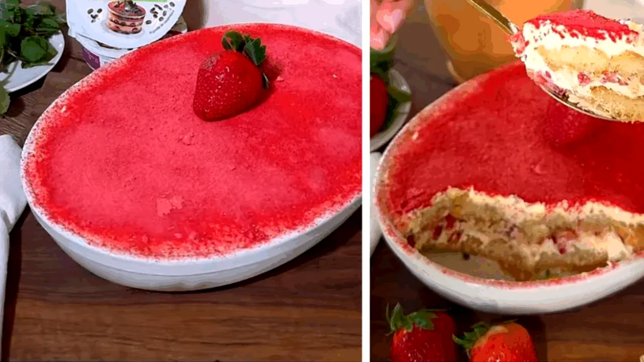 Tiramisu cu căpșuni, desertul ideal pentru Valentine’s Day. Cu ce se asortează perfect