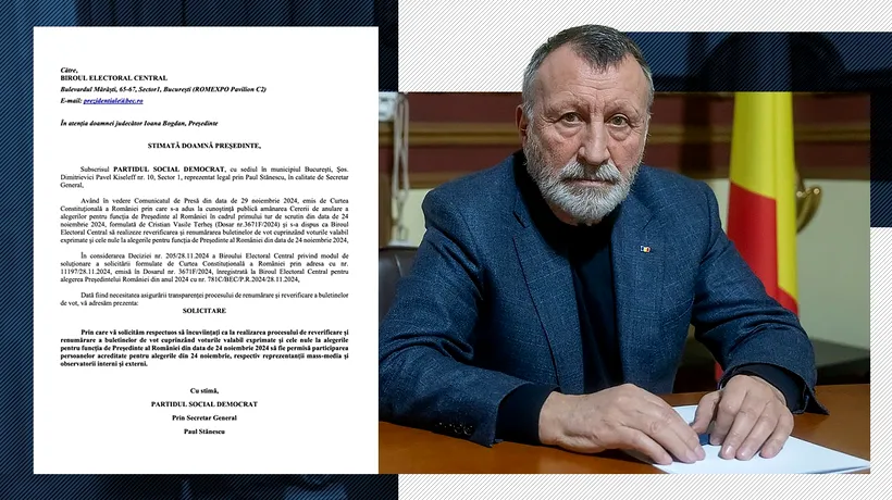 PSD cere Biroului Electoral Central să permită prezența observatorilor la RENUMĂRARE/Paul STĂNESCU: Pe USR, tot timpul îi fură cineva