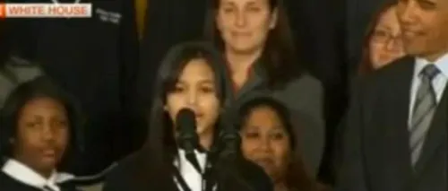 VIDEO. Barack Obama, impresionat de discursul unei eleve. Sunt sigur că mama ta e mândră de tine