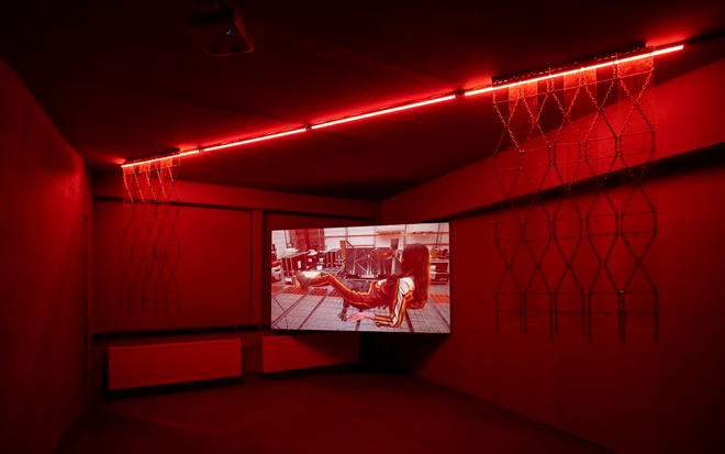 Catinca Malaimare, Emergency Ex, 2022, HD Single channel, 17mins 3s, installation view at Catinca Tabacaru Gallery - Foto: Catalin Georgescu
