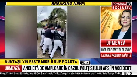 Imagini inedite de la o nuntă din Vâlcea. Nuntașii au fost la un pas să îi spargă poarta mirelui