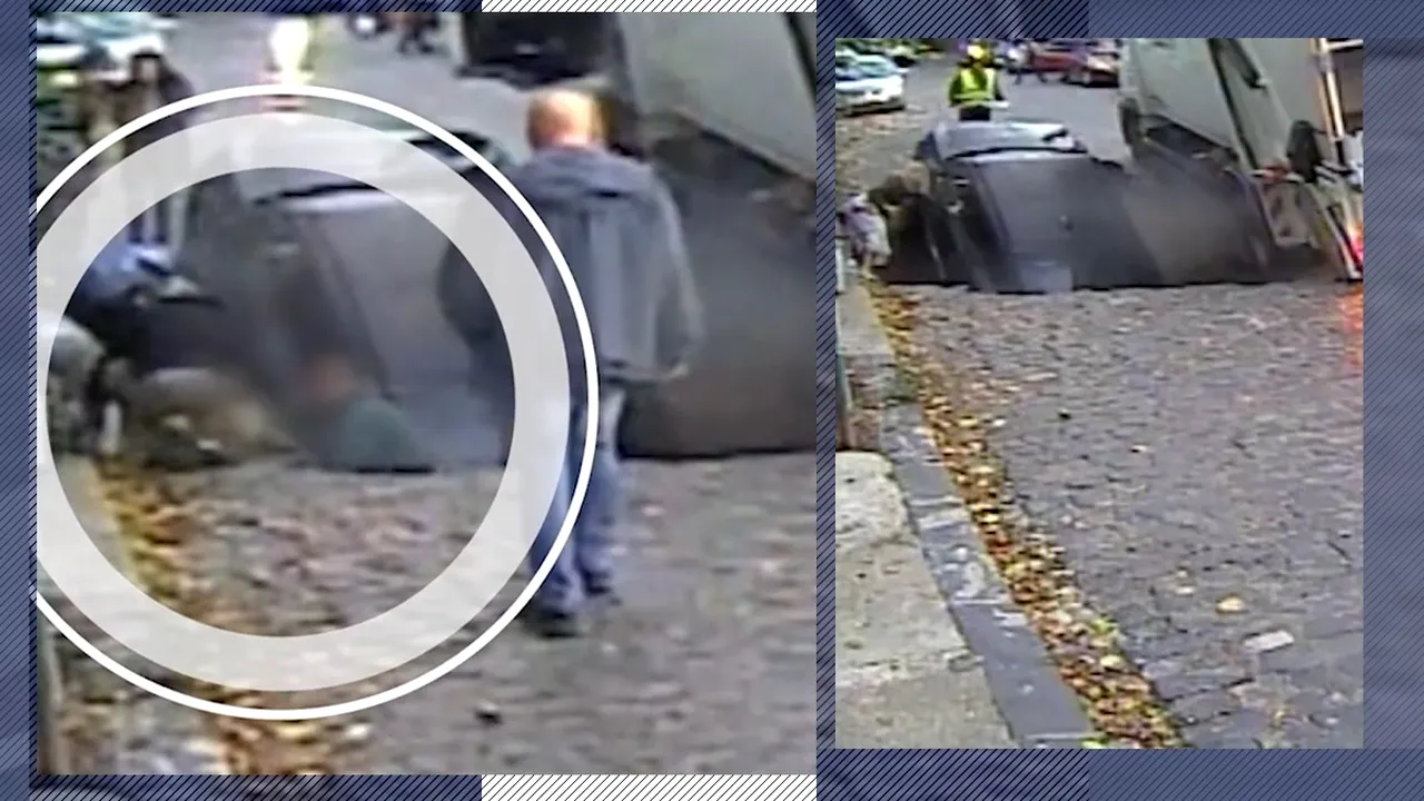 Imagini terifiante în București. O mamă și copilul ei au fost înghițiți de caldarâm în fața grădiniței