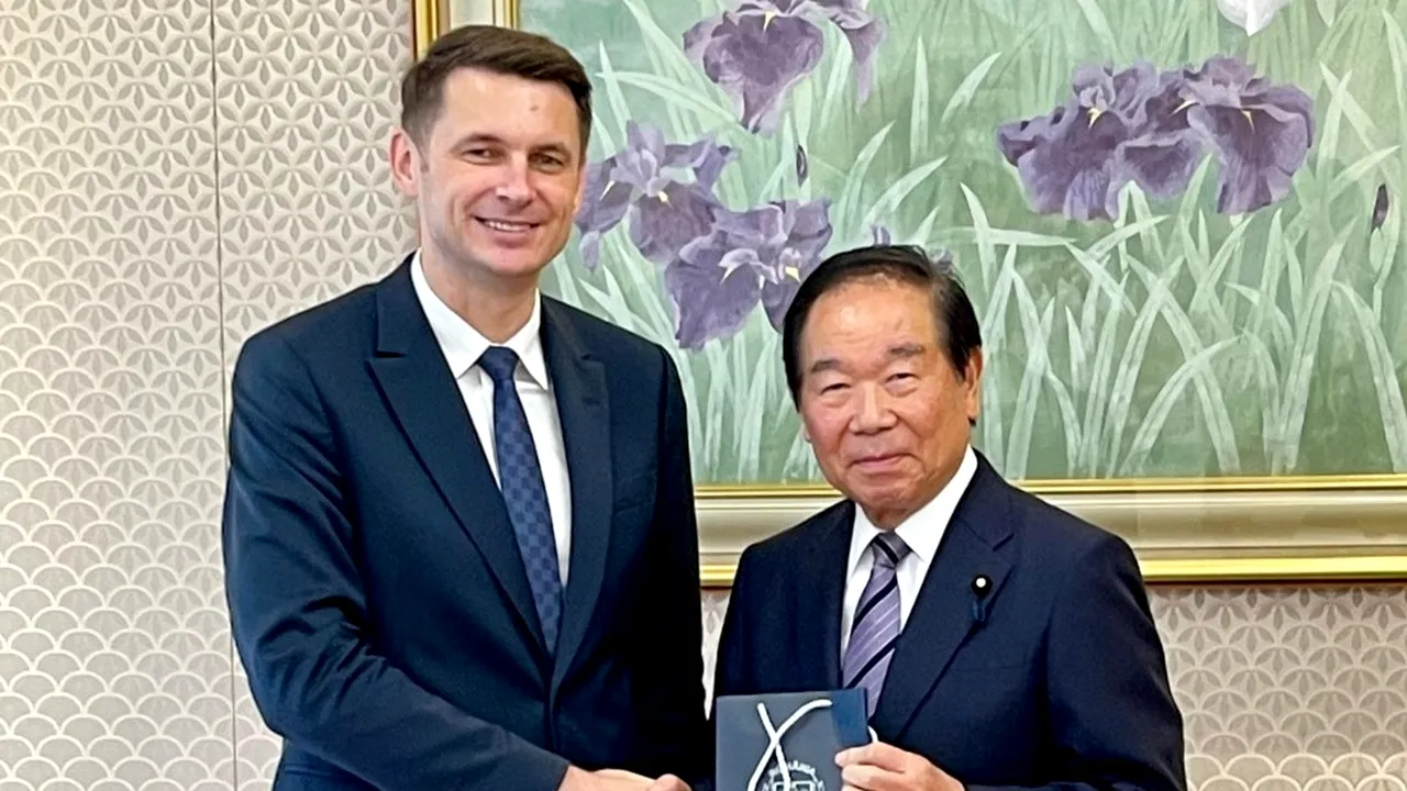 Mircea Abrudean, președintele Senatului, ÎNTÂLNIRE de lucru cu Excelența Sa Fukushiro Nukaga, în Japonia