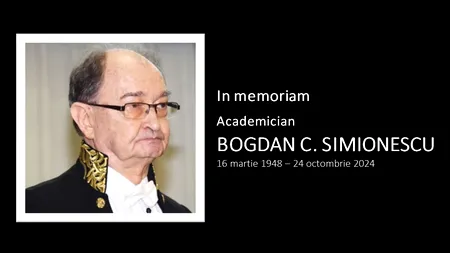 Fostul vicepreşedinte al Academiei Române a murit. Bogdan Simionescu, MENTOR al multor generații de chimiști