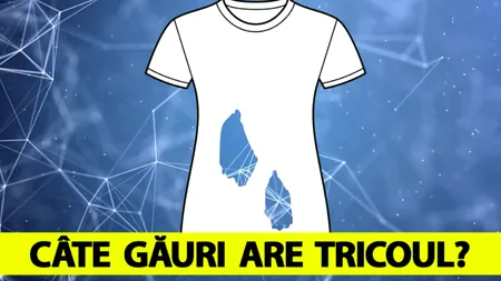 Test de inteligență | Câte găuri are, de fapt, acest tricou?
