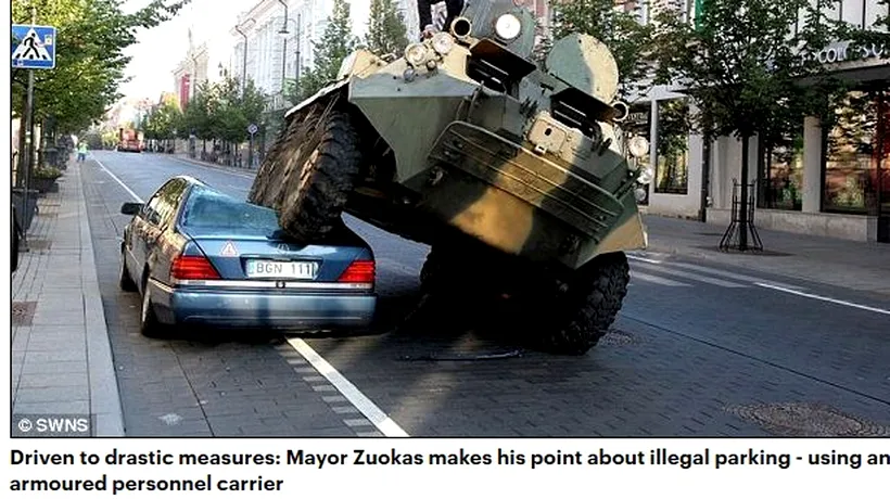 Un primar a găsit amenda perfectă pentru șoferii care parchează ilegal