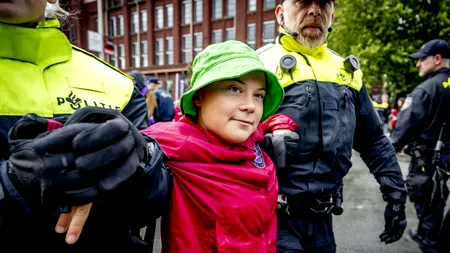 Greta Thunberg a fost ARESTATĂ în Danemarca. Activista PROTESTA împotriva războiului din GAZA