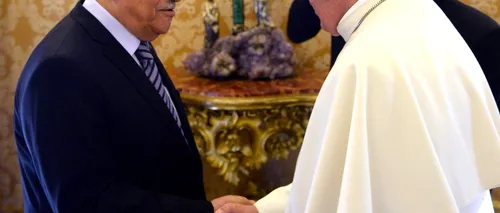 Mahmoud Abbas l-a invitat pe Papa Francisc să efectueze o vizită în Țara Sfântă