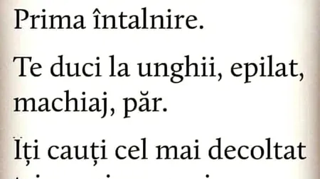 Bancul de duminică | Prima întâlnire