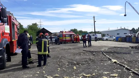 Doi morți și un rănit în urma unei explozii puternice la o fabrică de pavele din Râmnicu-Vâlcea (UPDATE)