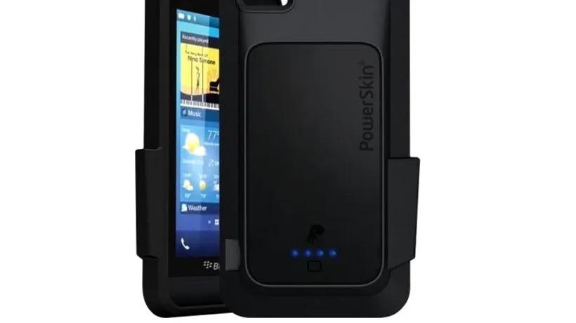 BlackBerry Z10. PowerSkin a lansat prima carcasă cu baterie suplimentară pentru BlackBerry Z10