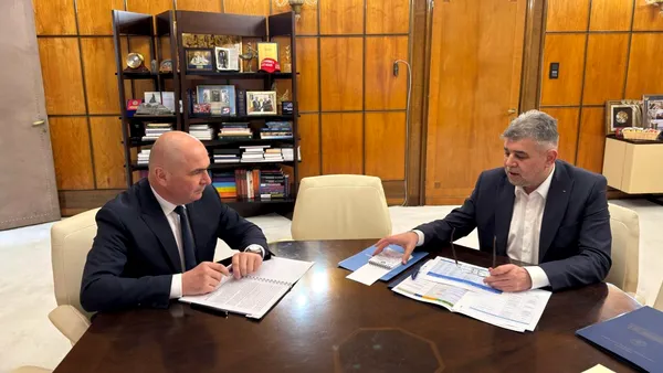 Marcel Ciolacu l-a primit pe Ilie Bolojan la Guvern: Avem nevoie de decizii care să întărească securitatea țării noastre și a UE
