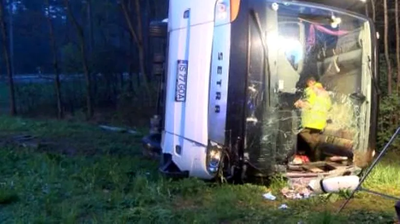 Grav accident de autocar în Germania: doi români și nouă moldoveni sunt răniți