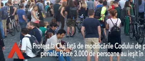 Proteste la Cluj-Napoca față de modificările la Codul de procedură penală
