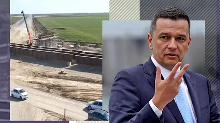 Sorin Grindeanu prezintă IMAGINI din momentul în care se montează grinzile pe sectorul 4 al autostrăzii Sibiu-Pitești