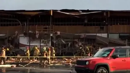 Fațada unui supermarket din Las Vegas s-a prăbușit din senin. Patru oameni au fost răniți, iar alți zeci se aflau în interior