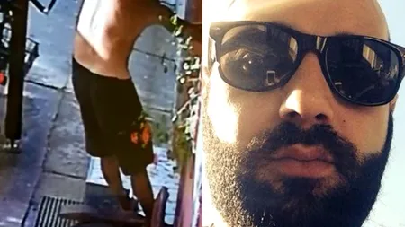 Noi imagini surprinse de camerele de supraveghere cu autorul crimei din Timiș lovind în mod repetat cu pumnul în ușa unui magazin
 