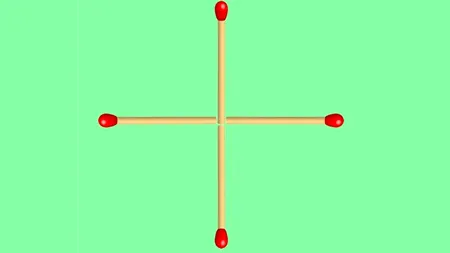 Test IQ exclusiv pentru genii | Mutând un singur chibrit, formați un pătrat!