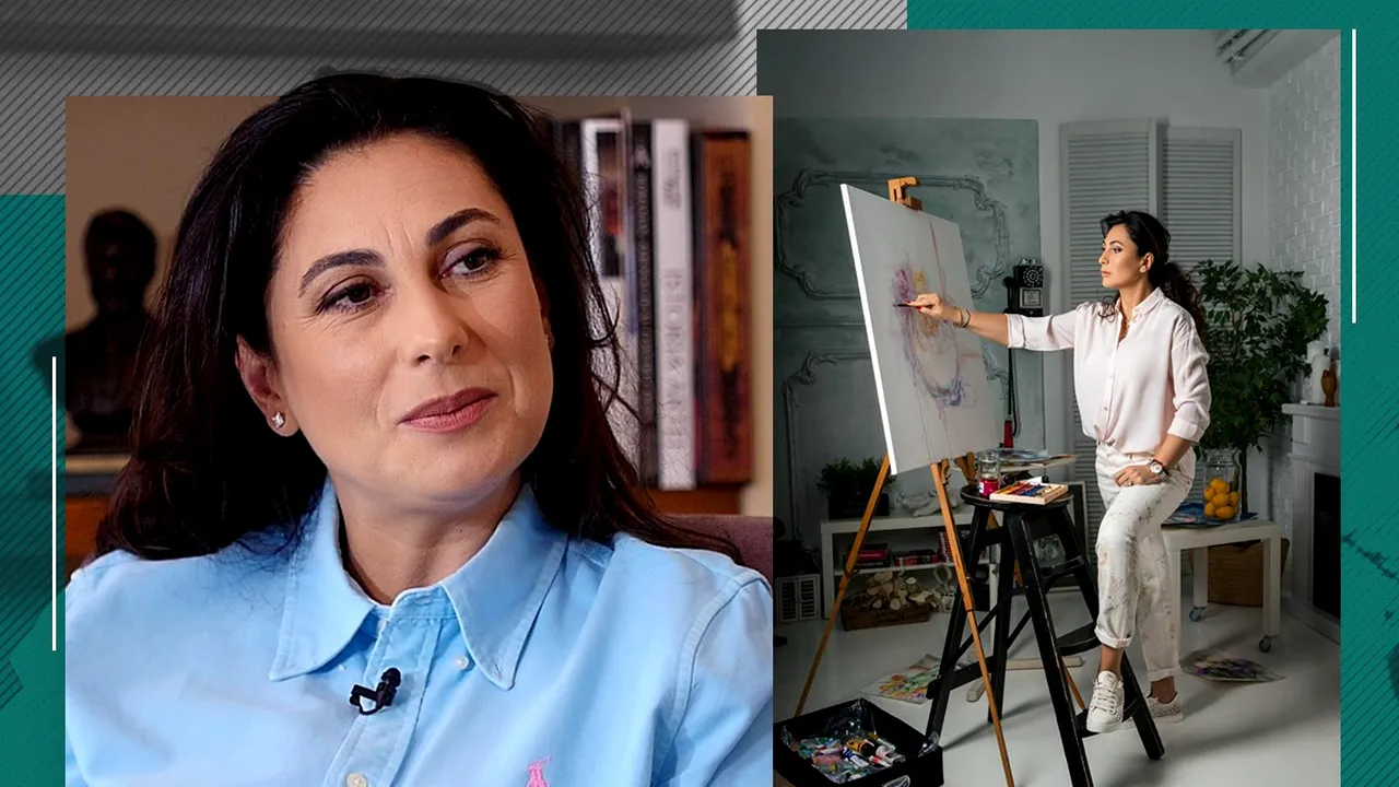 EXCLUSIV VIDEO | Loredana Popescu-Tăriceanu, prima expoziție de pictură în acuarelă. Dezvăluiri din copilărie, adolescență, studenție și căsnicie: 