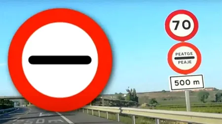 Puțini șoferi știu ce înseamnă acest indicator rutier cu o linie neagră într-un cerc roșu. Ce trebuie să faci și unde poate fi întâlnit